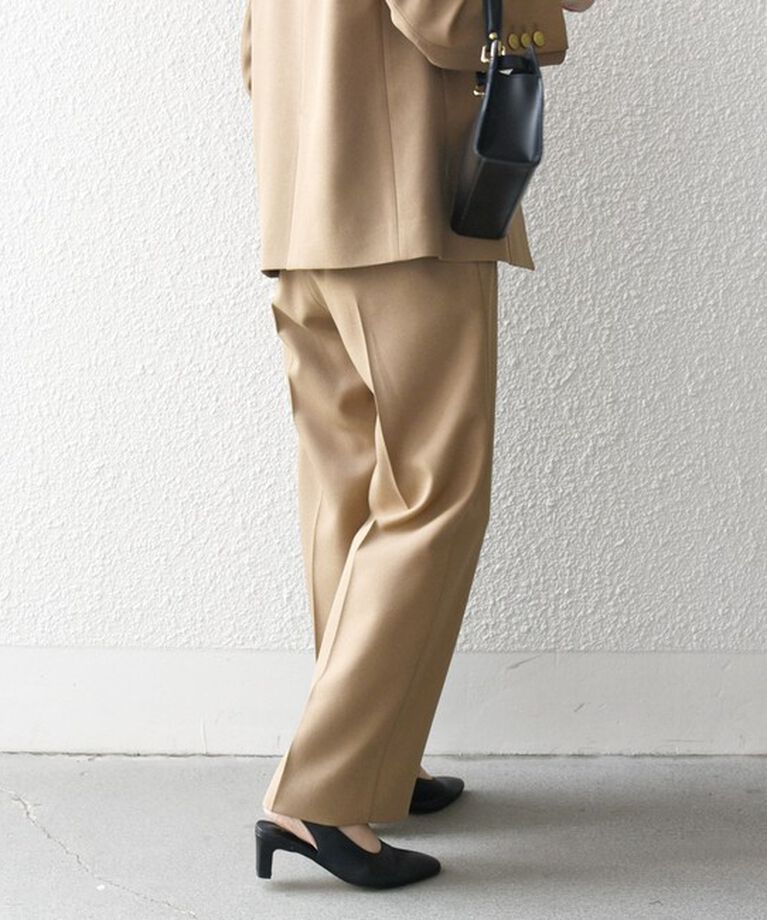 SHIPS any「SHIPS any:〈手洗い可能〉ウールライク フロント ボタン ロング パンツ ［NAVY BLUE］」|その他|