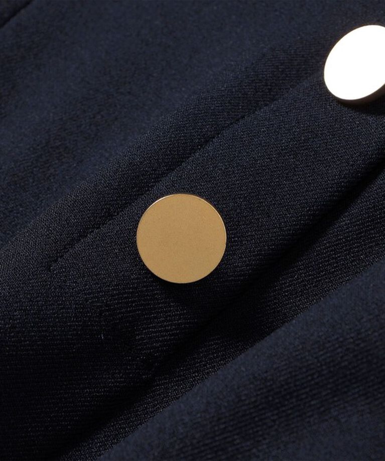 SHIPS any「SHIPS any:〈手洗い可能〉ウールライク フロント ボタン ロング パンツ ［NAVY BLUE］」|その他|