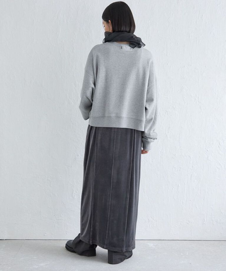 SHIPS for women「Wai＋:〈手洗い可能〉ストレッチ ポリエステル ベロア ワンピース」|ワンピース|