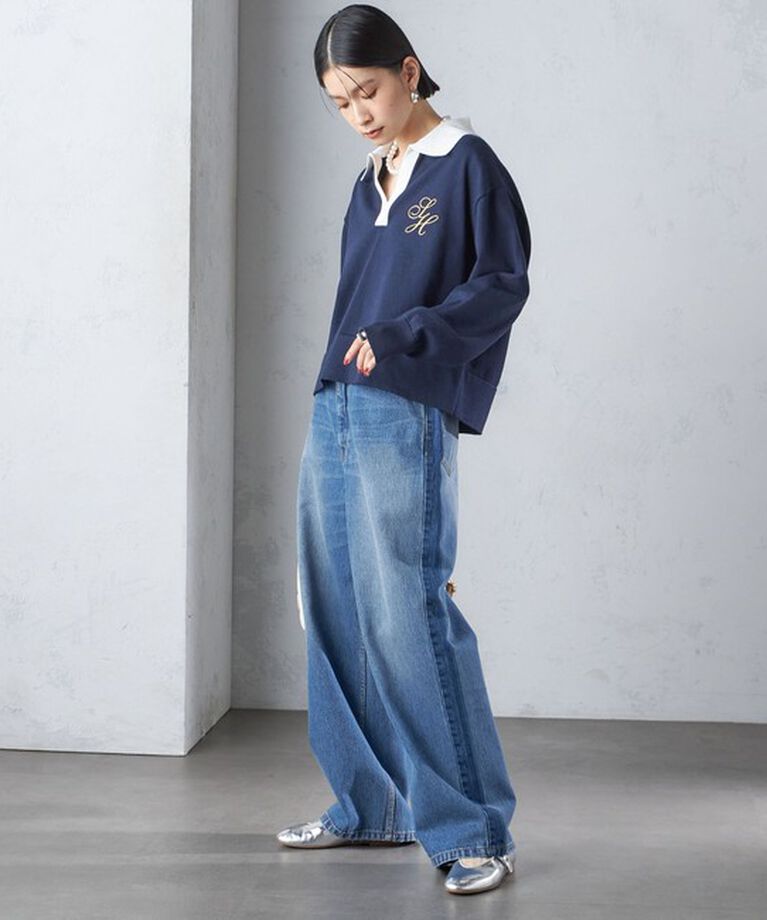 SHIPS for women「〈洗濯機可能〉パッチワーク デニム」|デニム|
