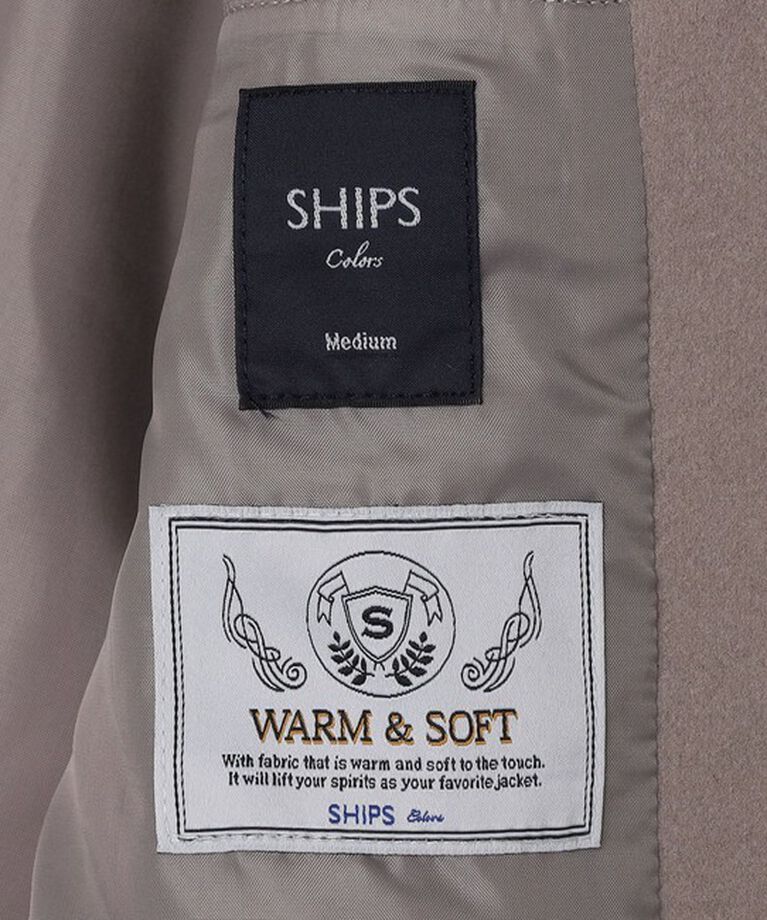 SHIPS Colors 「SHIPS Colors:THERMOLITE(R) ミックス ジップ ブルゾン」|ブルゾン・スタジャン|
