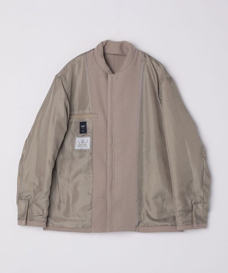SHIPS Colors 「SHIPS Colors:THERMOLITE(R) ミックス ジップ ブルゾン」|ブルゾン・スタジャン|