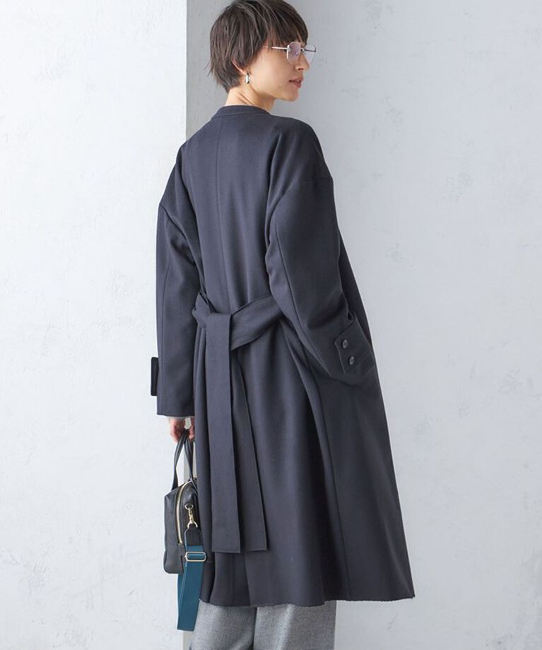 SHIPS for women「MANTECO ノーカラー コート」|ノーカラーコート|