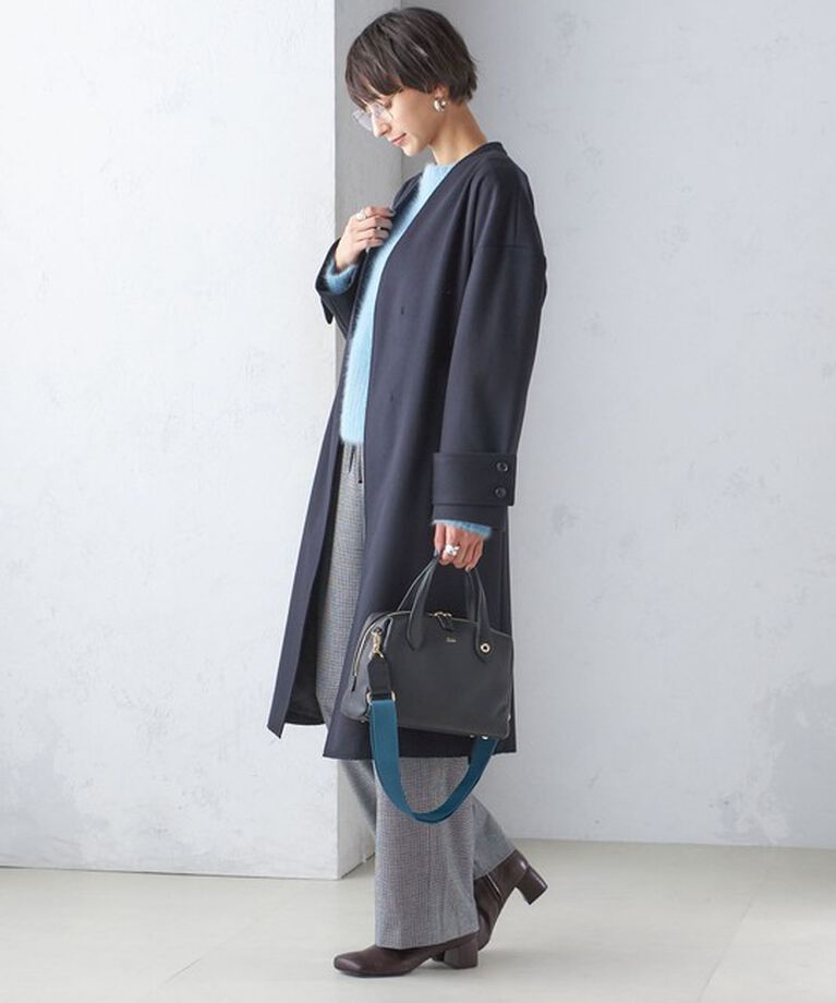 SHIPS for women「MANTECO ノーカラー コート」|ノーカラーコート|