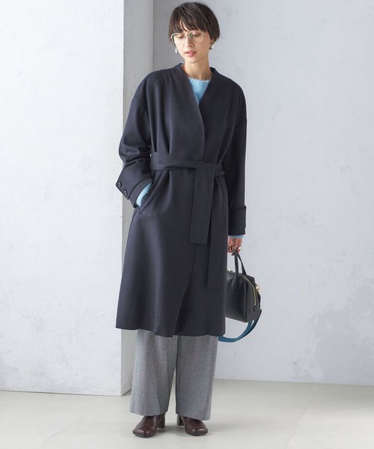 SHIPS for women「MANTECO ノーカラー コート」|ノーカラーコート|