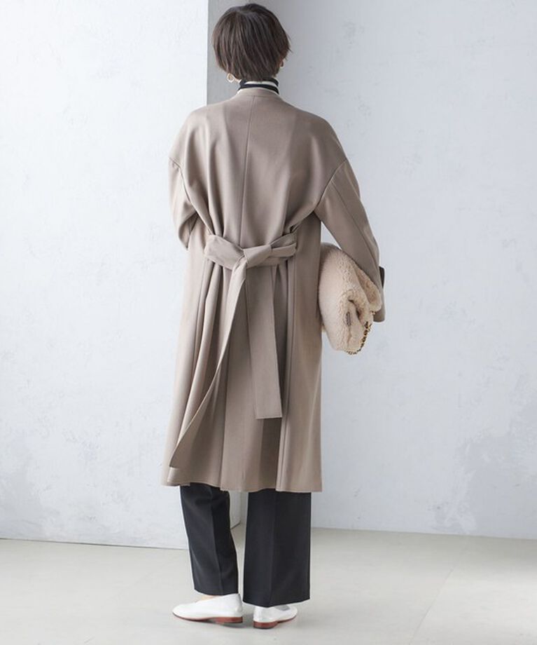 SHIPS for women「MANTECO ノーカラー コート」|ノーカラーコート|