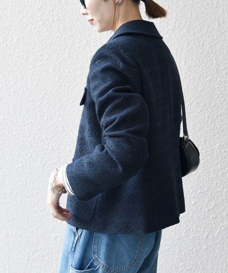 SHIPS any「SHIPS any: ツイード シングル ポケット ジャケット［NAVY BLUE］」|その他|