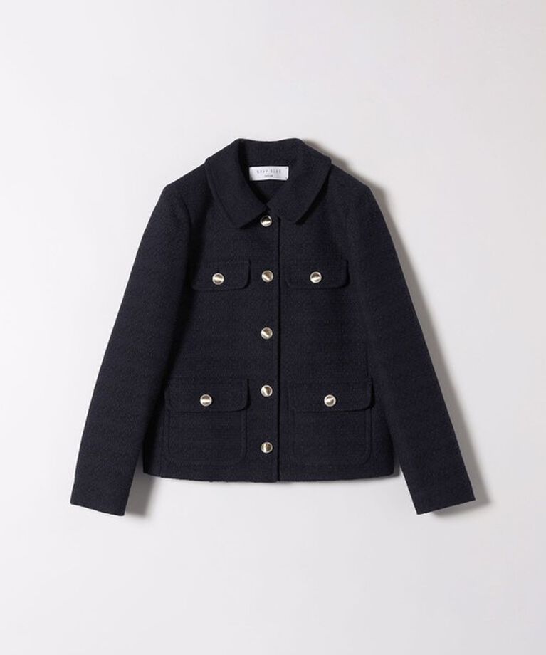 SHIPS any「SHIPS any: ツイード シングル ポケット ジャケット［NAVY BLUE］」|その他|