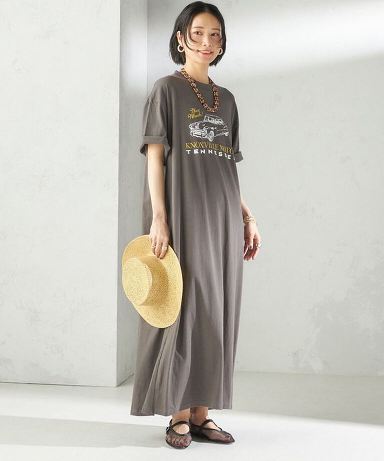 SHIPS for women「TENNESSEERIVER:TEE ワンピース」|ワンピース|ダークグレー
