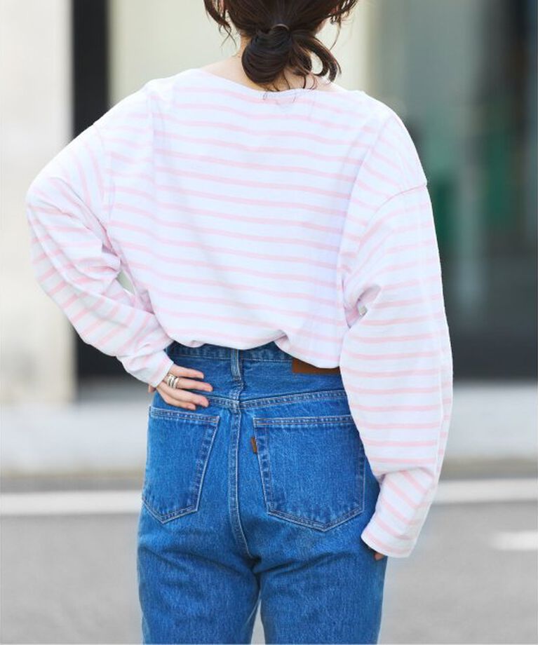 OUTDOOR PRODUCTS Usual Things「VINTAGE LIKE ボーダー ボートネックロンT」|Tシャツ・カットソー|