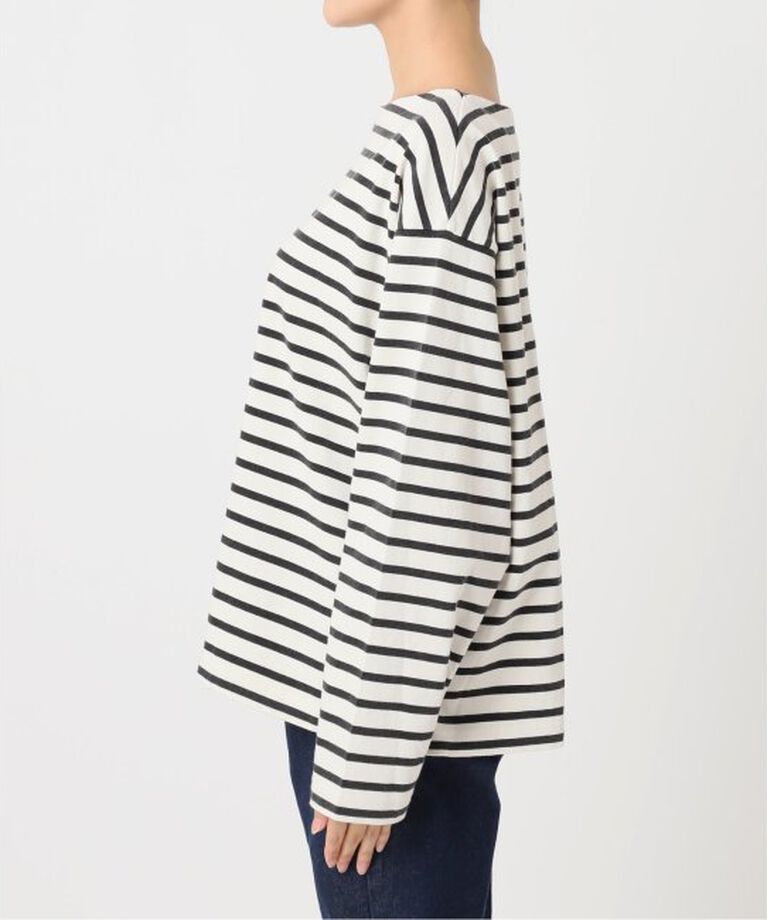 OUTDOOR PRODUCTS Usual Things「VINTAGE LIKE ボーダー ボートネックロンT」|Tシャツ・カットソー|