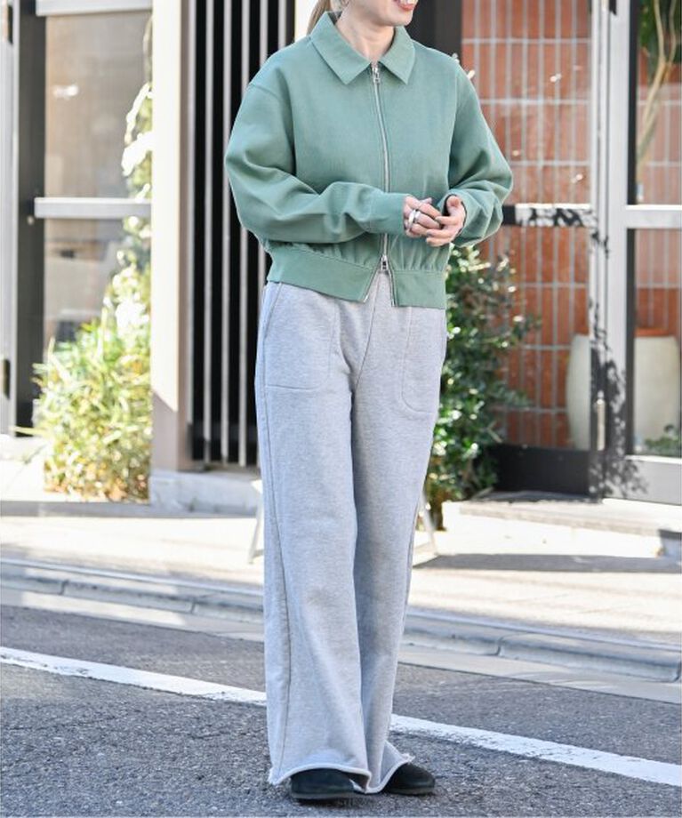 OUTDOOR PRODUCTS Usual Things「畦ライクジャージー ジップアップカーデ」|カーディガン|
