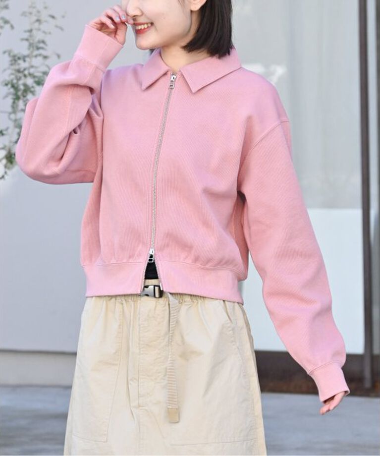 OUTDOOR PRODUCTS Usual Things「畦ライクジャージー ジップアップカーデ」|カーディガン|