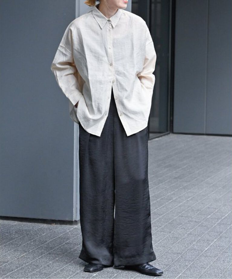 OUTDOOR PRODUCTS Usual Things「レーヨンリネンシャツ」|シャツ・ブラウス|