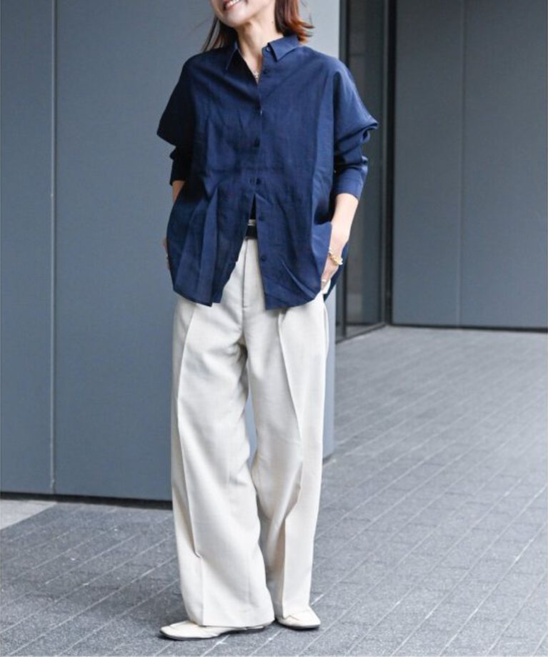 OUTDOOR PRODUCTS Usual Things「レーヨンリネンシャツ」|シャツ・ブラウス|