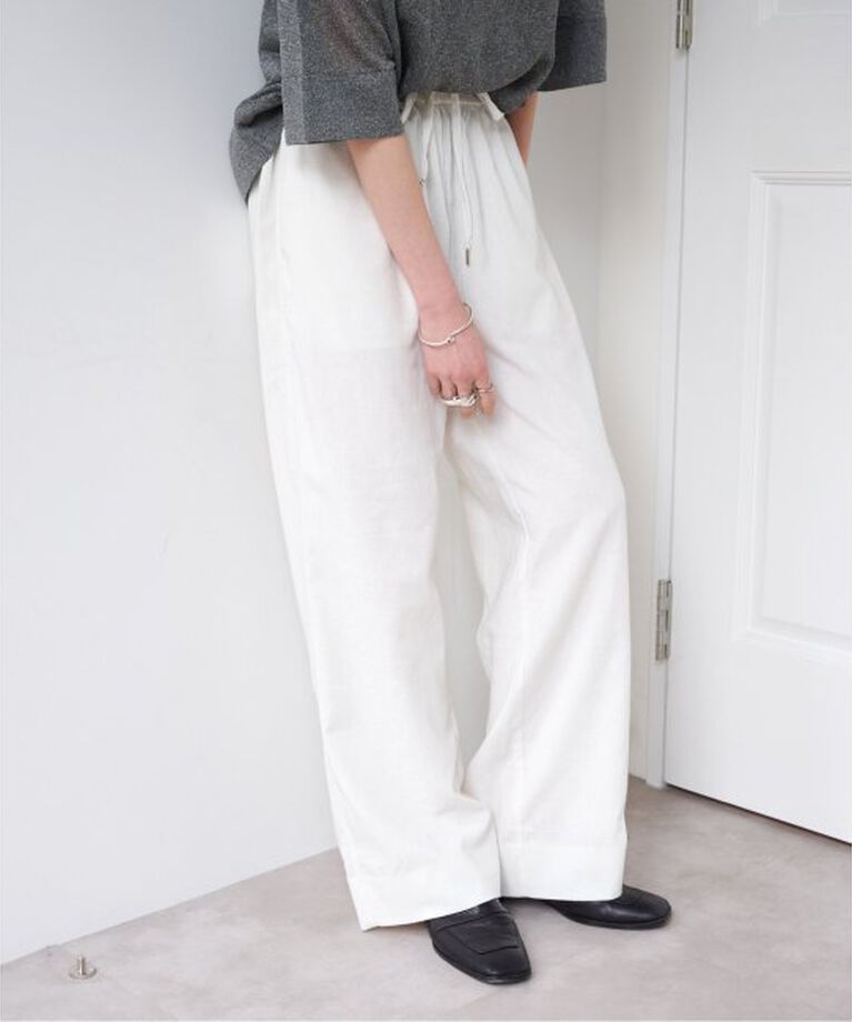 OUTDOOR PRODUCTS Usual Things「コットンリネンウォッシャブルイージーパンツ」|スラックス|