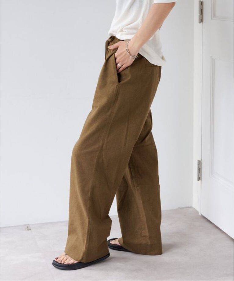 OUTDOOR PRODUCTS Usual Things「コットンリネンウォッシャブルイージーパンツ」|スラックス|