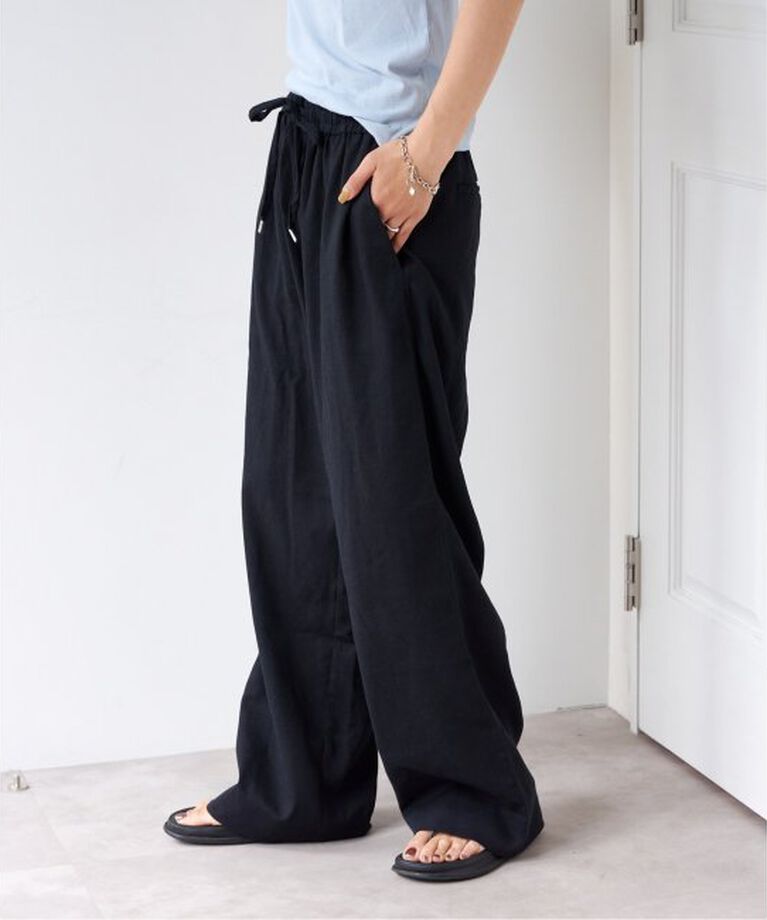 OUTDOOR PRODUCTS Usual Things「コットンリネンウォッシャブルイージーパンツ」|スラックス|
