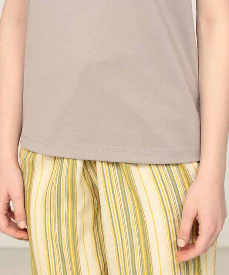GALERIE VIE「ファインコットン ノースリーブプルオーバー」|Tシャツ・カットソー|