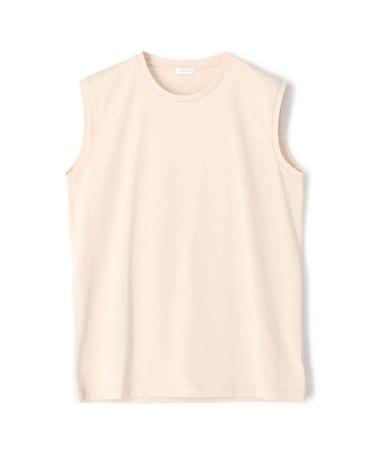 GALERIE VIE「ファインコットン ノースリーブプルオーバー」|Tシャツ・カットソー|41 ライトベージュ