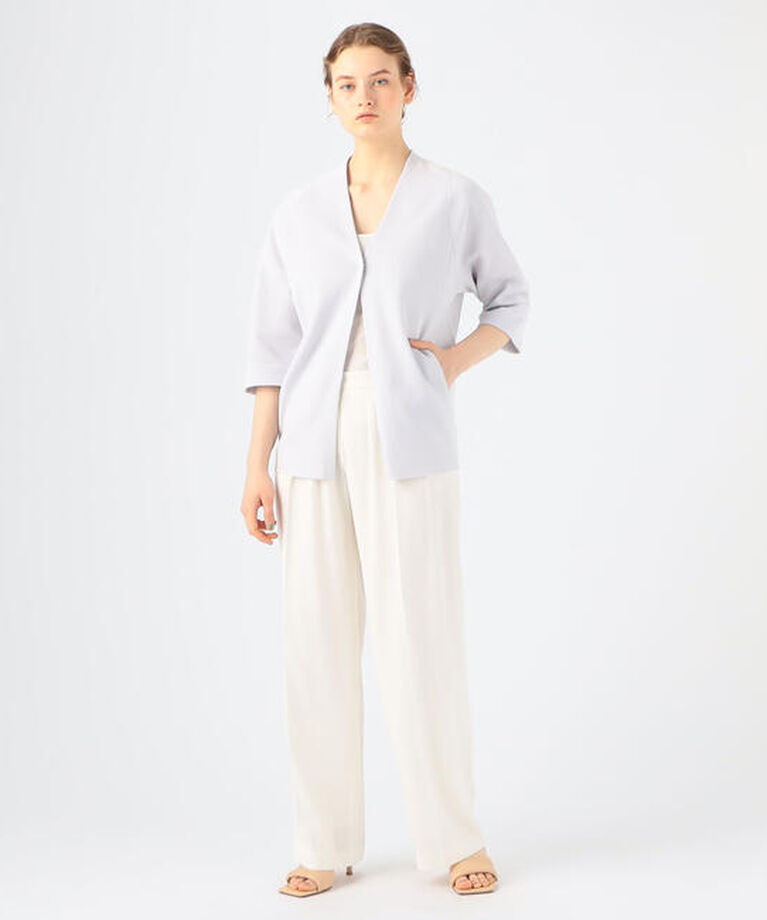 Ballsey「ポリエステルコットンミラノリブ Vネックカーディガン」|カーディガン|