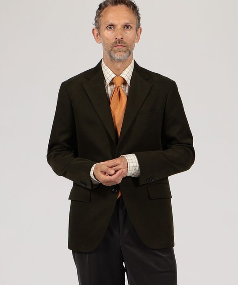 TOMORROWLAND MENS「ストレッチモールスキン シングルブレステッド3Bジャケット」|テーラードジャケット|