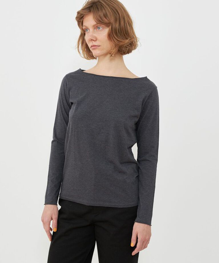 GALERIE VIE「スムージーコットン ボートネックプルオーバー」|Tシャツ・カットソー|
