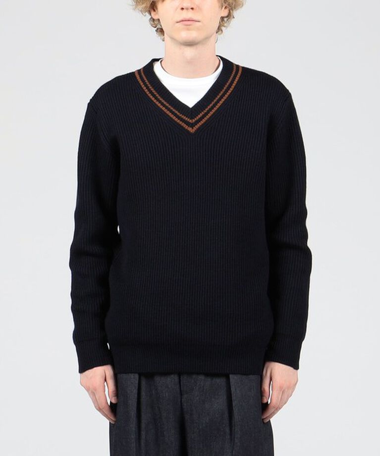 TOMORROWLAND MENS「TOMORROWLAND TRICOT ウール チルデンニット」|ニット・セーター|