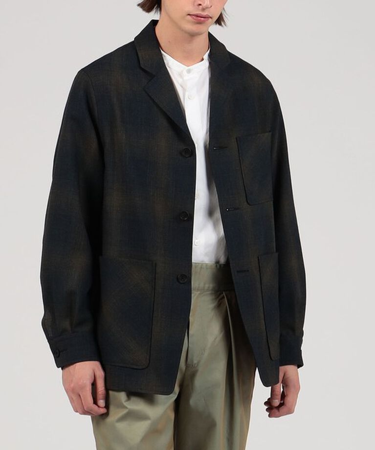 TOMORROWLAND MENS「【別注】PENDLETON ウール オンブレチェック ジャケット」|テーラードジャケット|