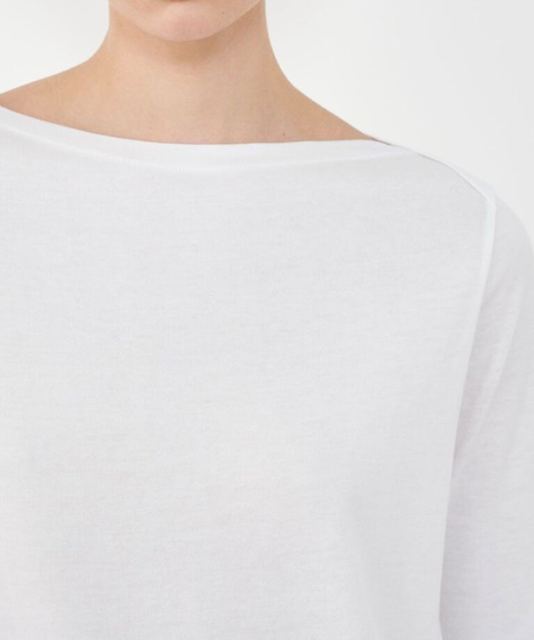 GALERIE VIE「パウダーコットン ボートネックプルオーバー」|Tシャツ・カットソー|