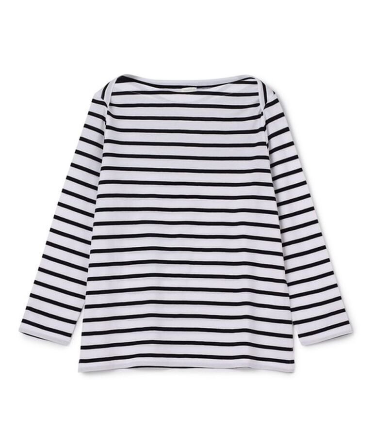 GALERIE VIE「パウダーコットン ボートネックプルオーバー」|Tシャツ・カットソー|14 ホワイト系