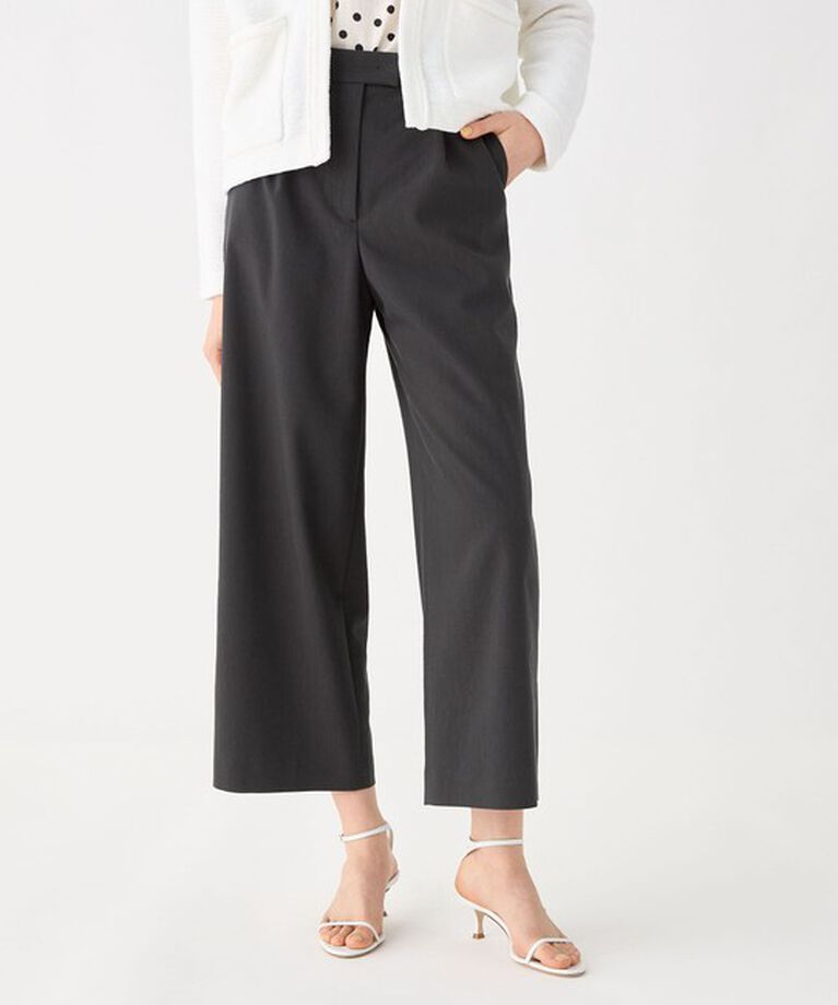 Ballsey「リネンレーヨンストレッチ タックストレートパンツ」|その他|