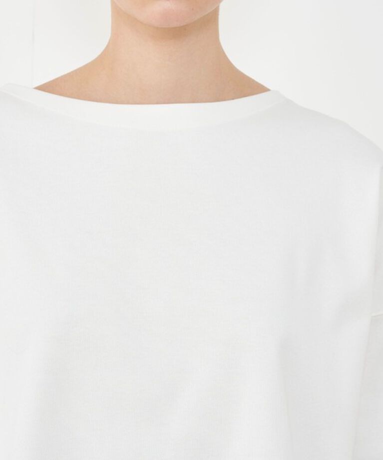 GALERIE VIE「クリアヤーンリブ ワイドボートネックプルオーバー」|Tシャツ・カットソー|