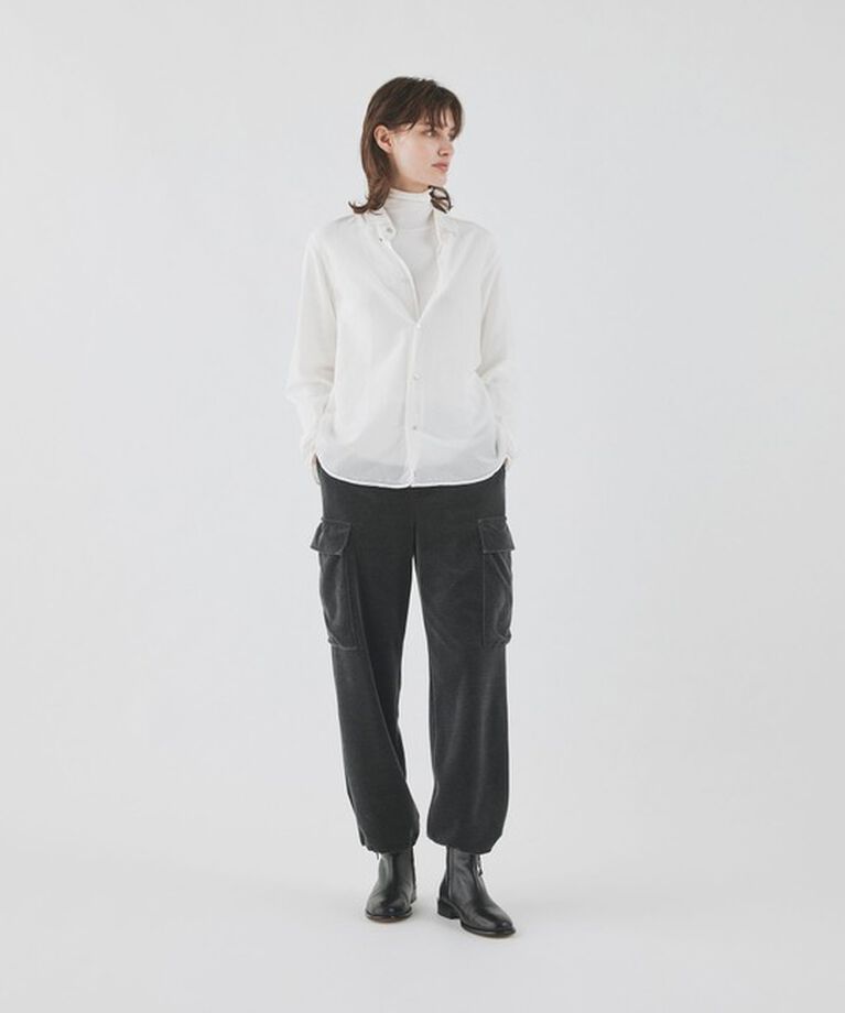 GALERIE VIE「ドロンワークシャツ レギュラーカラーシャツ」|シャツ・ブラウス|