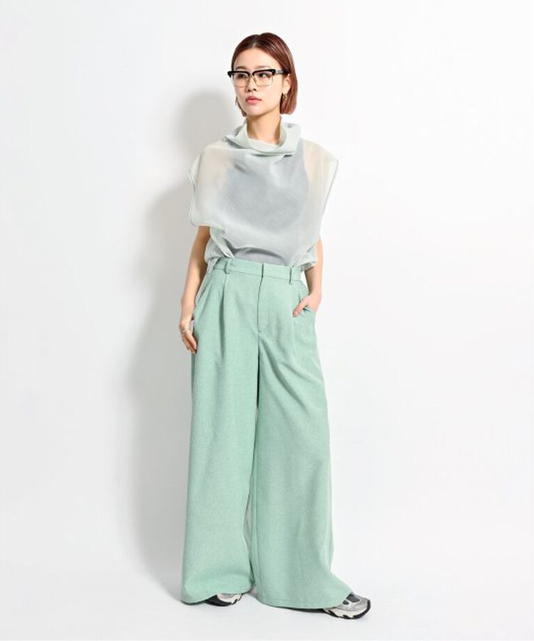  「BACK SLIT パンツ」|スラックス|
