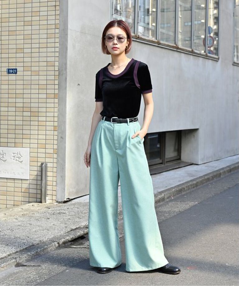  「BACK SLIT パンツ」|スラックス|