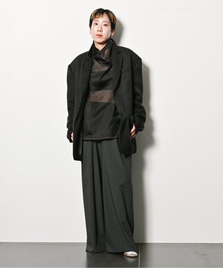  「BACK SLIT パンツ」|スラックス|