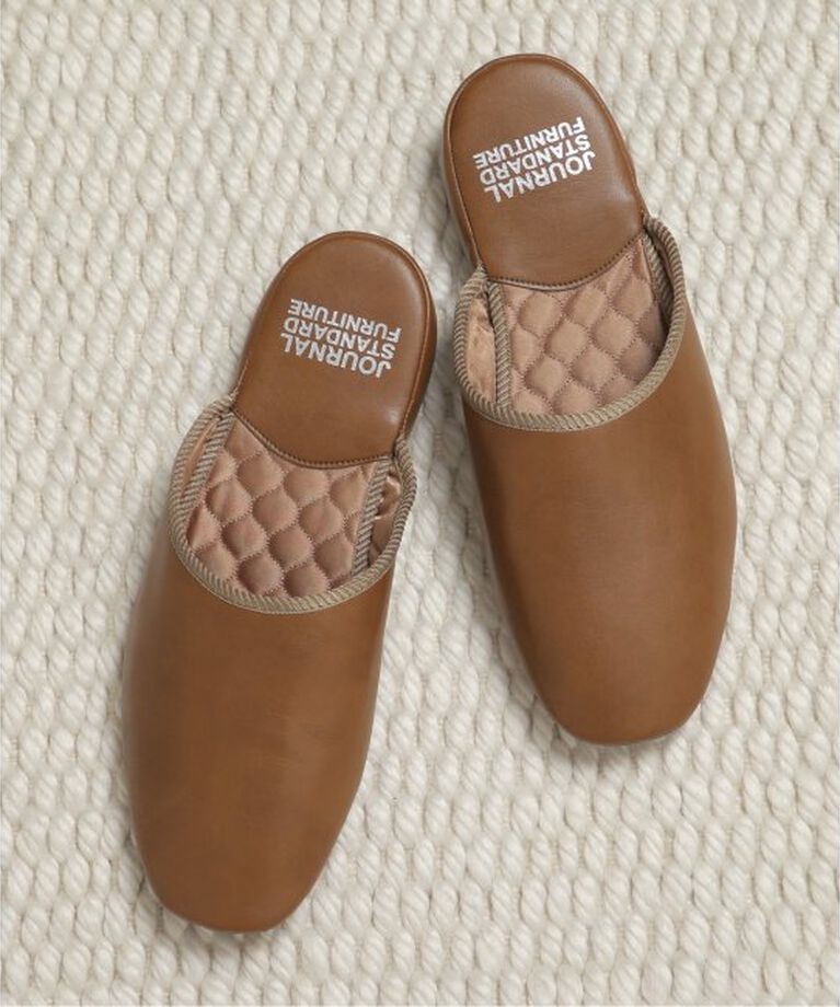 journal standard Furniture「AVEYRON SLIPPER PLAIN アヴェイロン スリッパ プレーン」|ルームシューズ|ブラウン