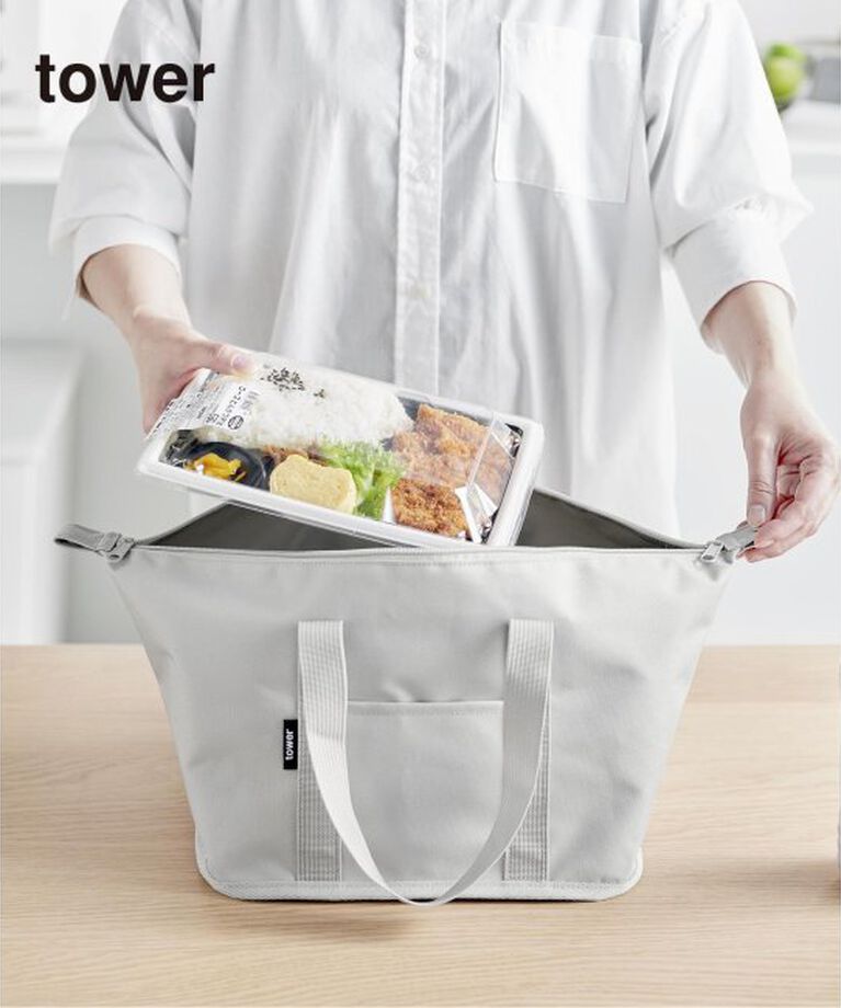 journal standard Furniture「《WEB限定予約》【tower/タワー】スーパー・コンビニ弁当がそのまま入る洗えるバッグ」|その他|グレー