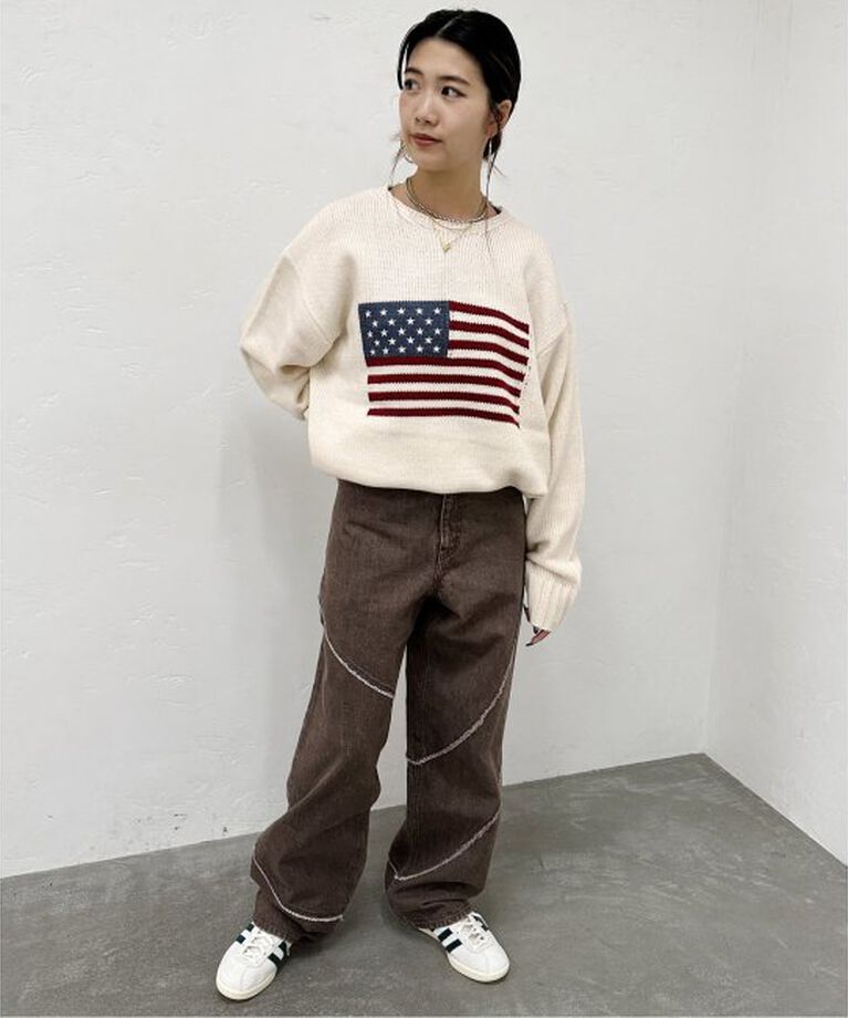 JOINT WORKS「《追加》SUNNY SPORTS/サニースポーツ flag crew sweater」|ニット・セーター|