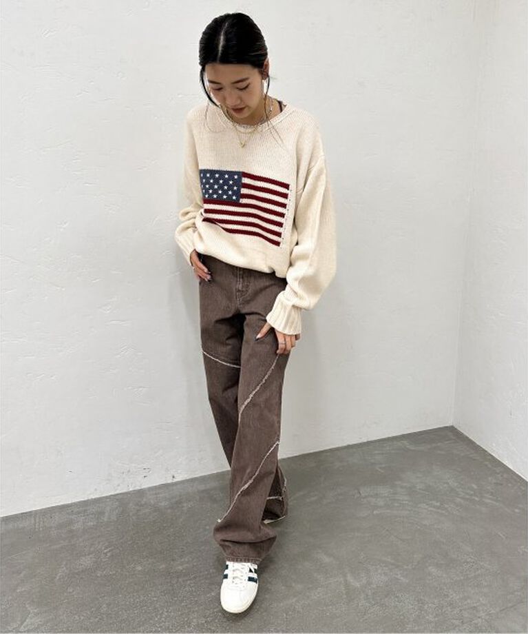 JOINT WORKS「《追加》SUNNY SPORTS/サニースポーツ flag crew sweater」|ニット・セーター|