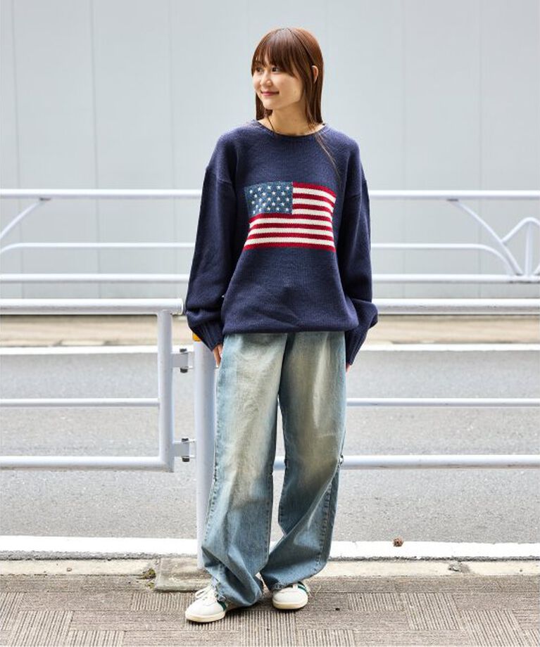 JOINT WORKS「《追加》SUNNY SPORTS/サニースポーツ flag crew sweater」|ニット・セーター|