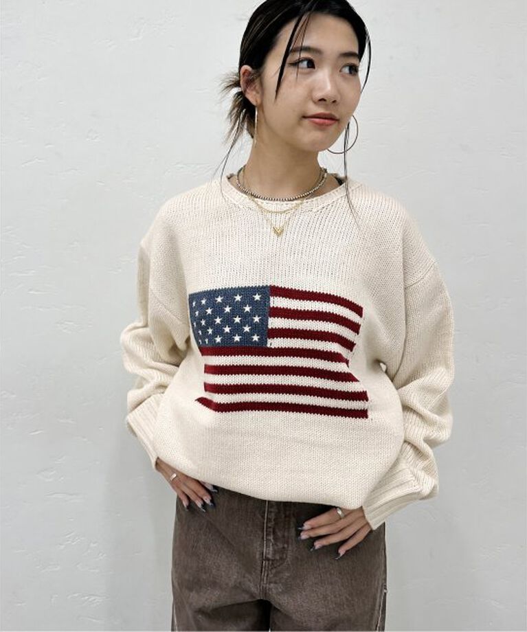 JOINT WORKS「《追加》SUNNY SPORTS/サニースポーツ flag crew sweater」|ニット・セーター|