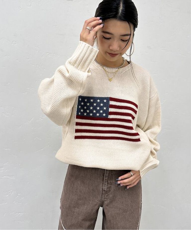 JOINT WORKS「《追加》SUNNY SPORTS/サニースポーツ flag crew sweater」|ニット・セーター|