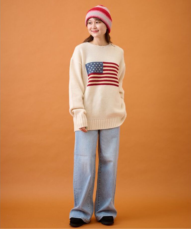 JOINT WORKS「《追加》SUNNY SPORTS/サニースポーツ flag crew sweater」|ニット・セーター|