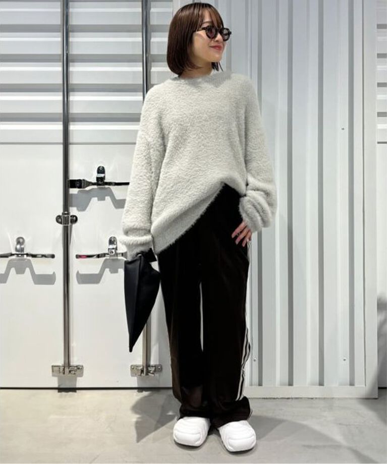 JOINT WORKS「NOMANUAL/ノーマニュアル CROPPED HAIRY KNIT」|ニット・セーター|