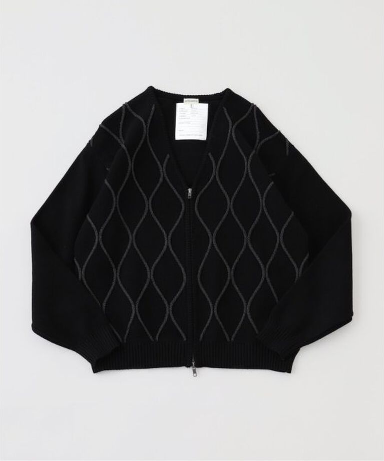 JOINT WORKS「MYS MYS/ミースミース　BLACK COMBAT ZIP KNIT C/D　ニットカーディガン」|カーディガン|
