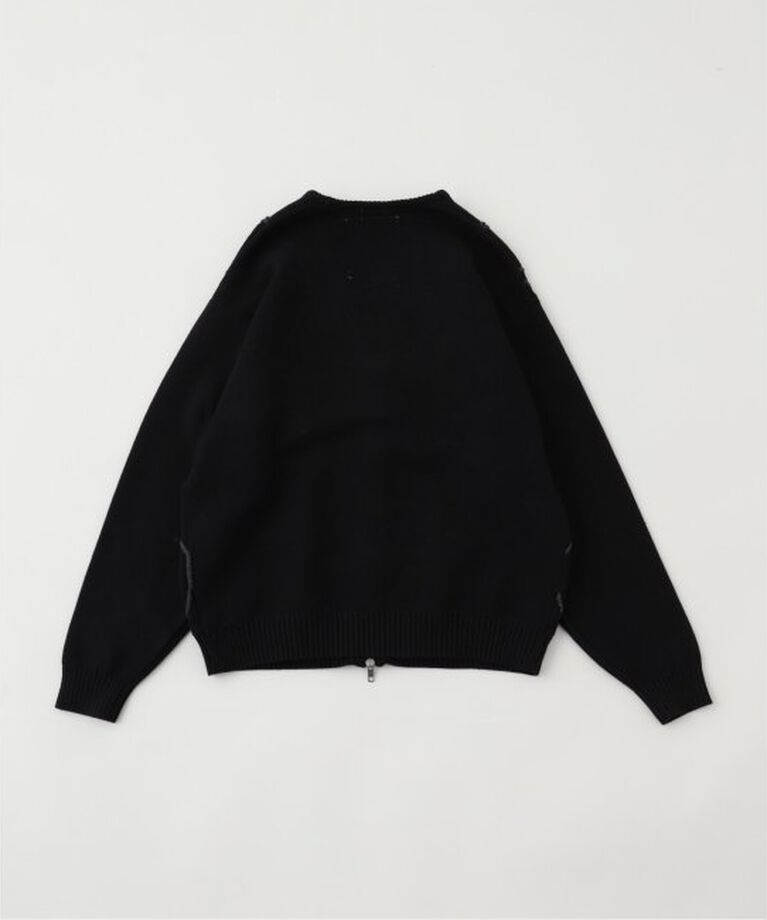 JOINT WORKS「MYS MYS/ミースミース　BLACK COMBAT ZIP KNIT C/D　ニットカーディガン」|カーディガン|