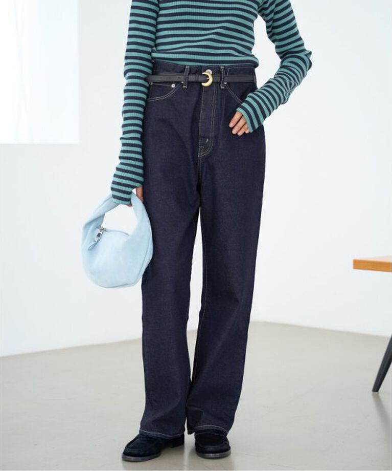 IENA「【KURO/クロ】 OPTIMA ワンウォッシュデニムパンツ」|デニム|