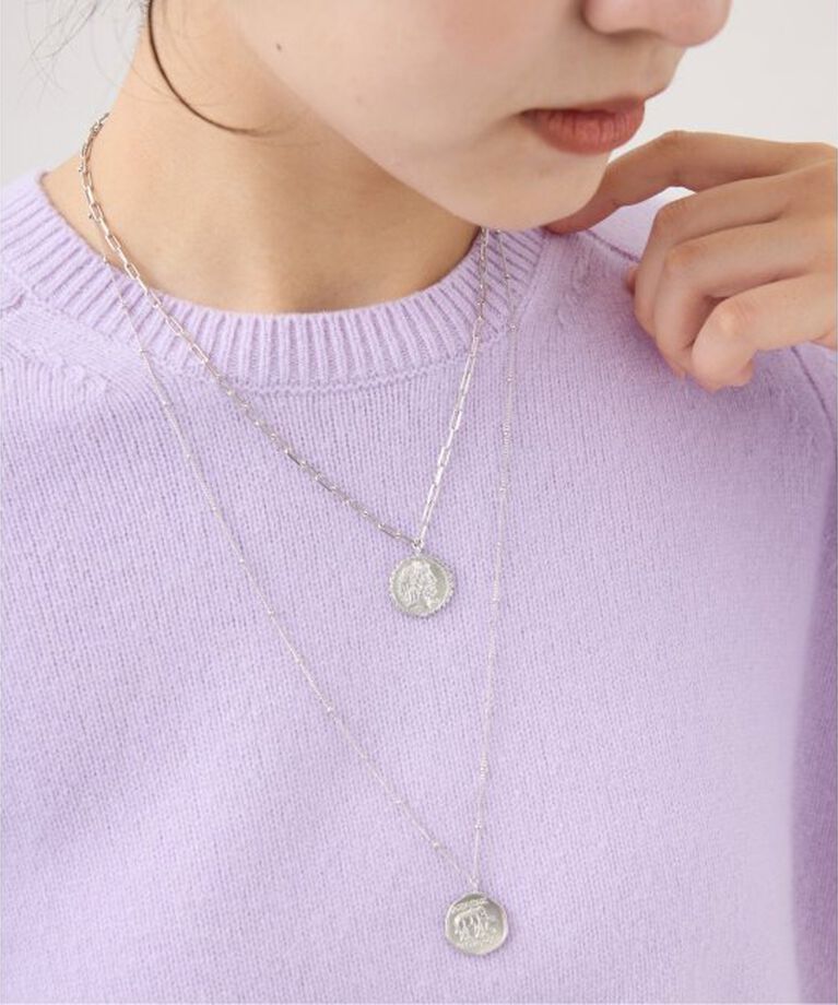 IENA「MARIHA/マリハ 別注 COIN*45 ロングレクタングル ネックレス」|ネックレス|